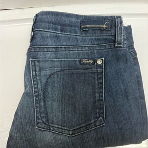 Fidelity Denim Women’s Straight Leg Jeans in Dark Blue